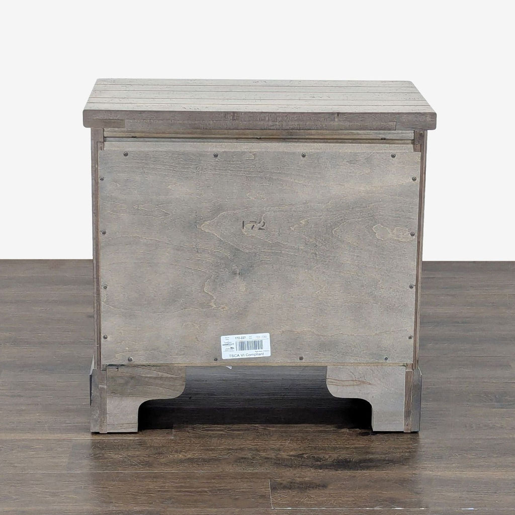 Vaughan Bassett Cool Rustic Clear Maple Three Drawer Nightstand