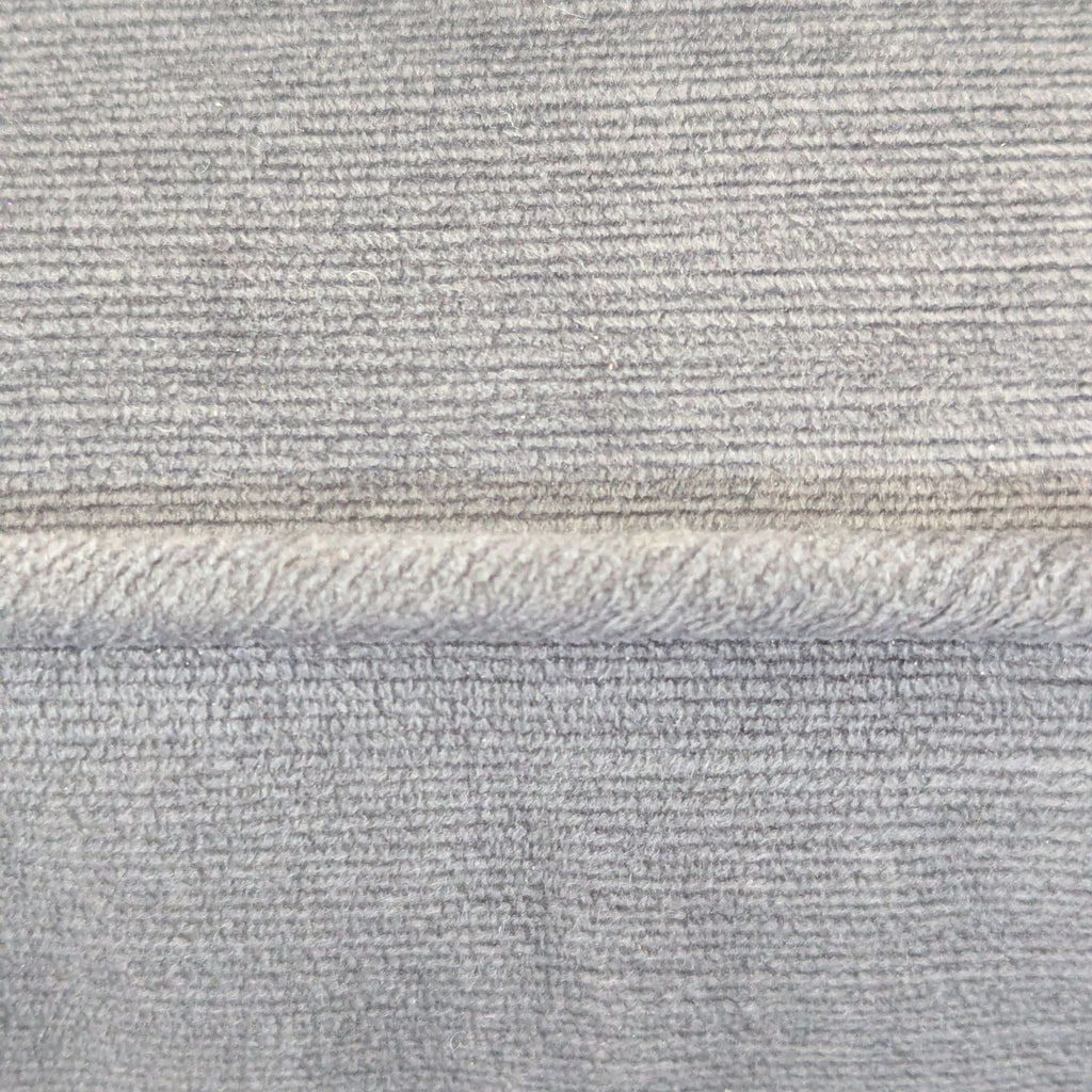 Mitchell Gold + Bob Williams Gray Velvet L-Shaped Sectional Sofa