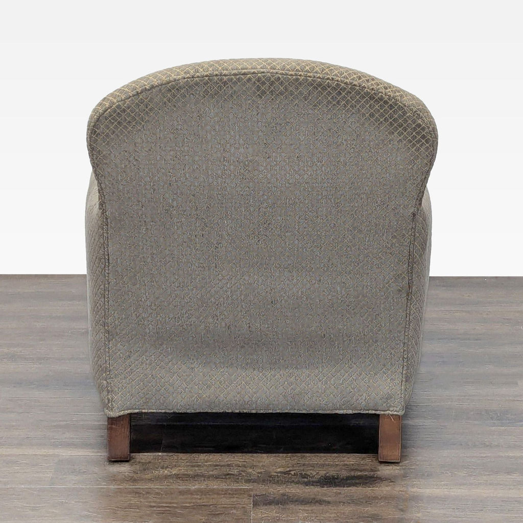 Crate & Barrel Classic Lounge Chair with Patterned Fabric