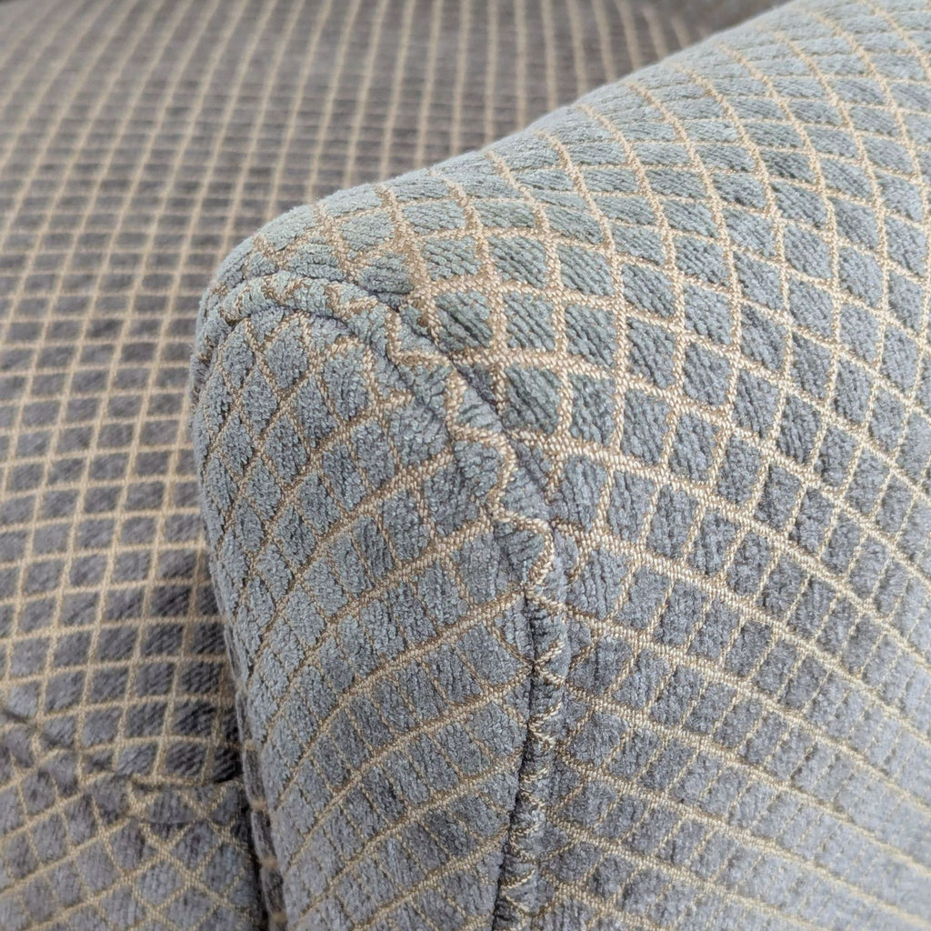 Crate & Barrel Classic Lounge Chair with Patterned Fabric