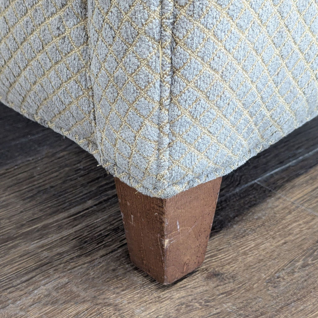 Crate & Barrel Classic Lounge Chair with Patterned Fabric