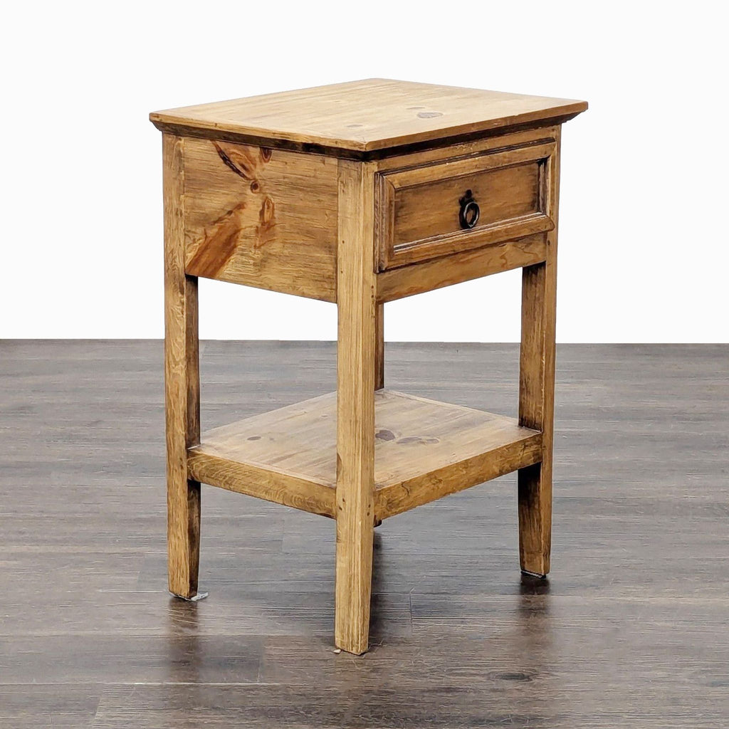 Pottery Barn One Drawer Nightstand with Shelf