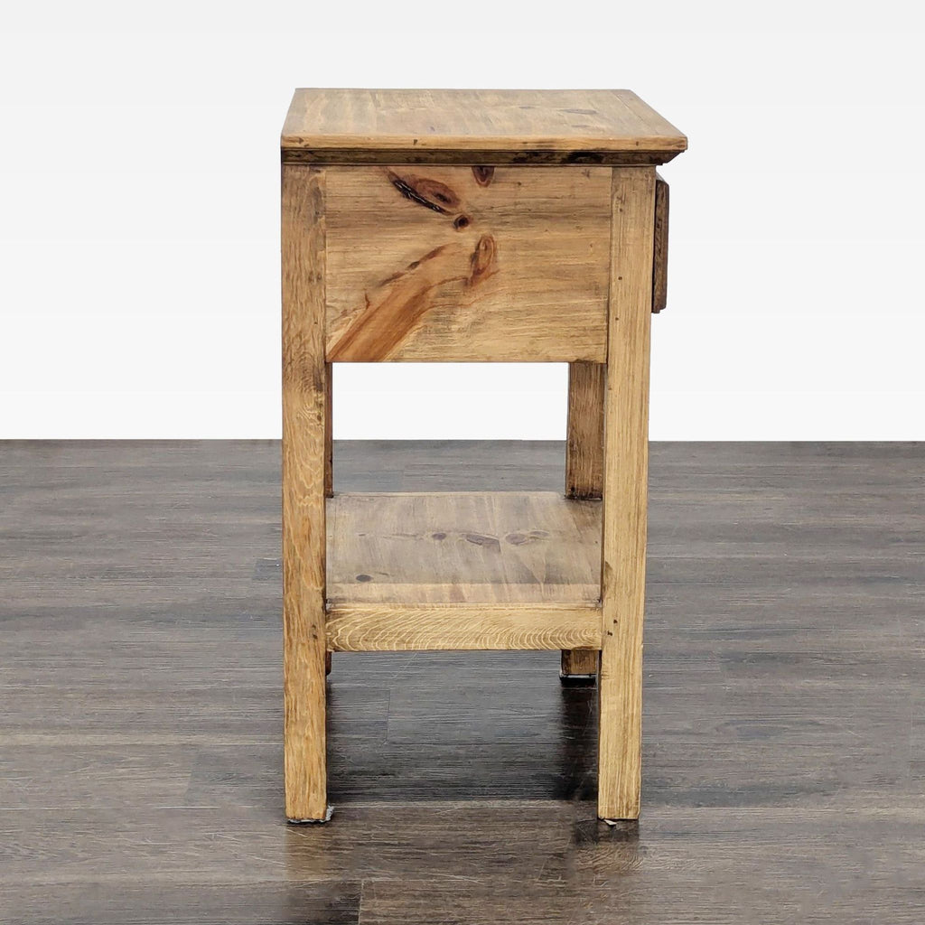 Pottery Barn One Drawer Nightstand with Shelf
