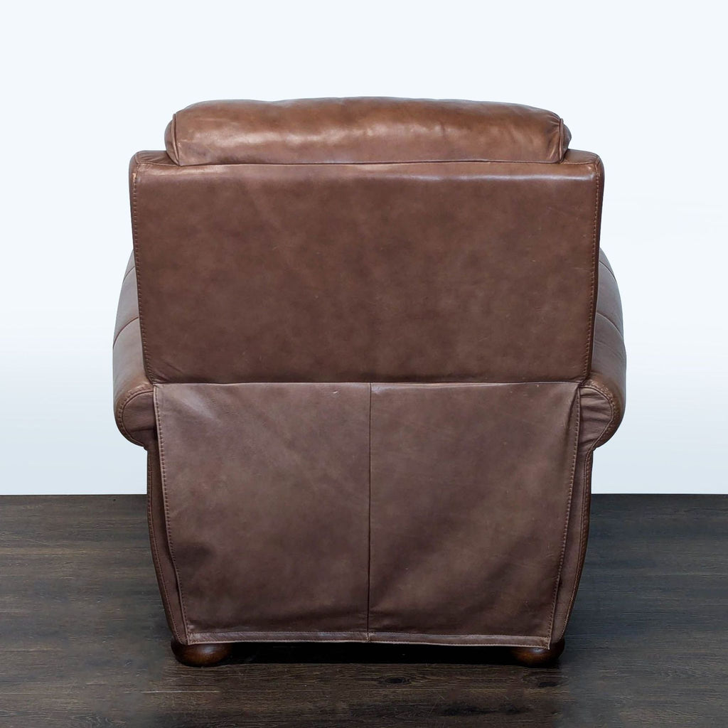 Classic Brown Leather Recliner Lounge Chair with Nailhead Trim - Accepted Offer (13.86% discount)