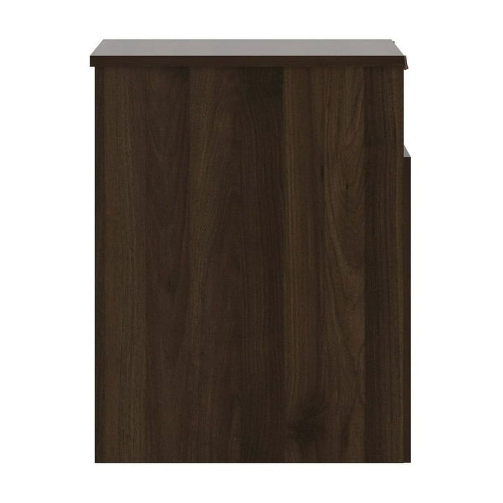MainStays end table with one drawer and an open lower shelf for storage or display.