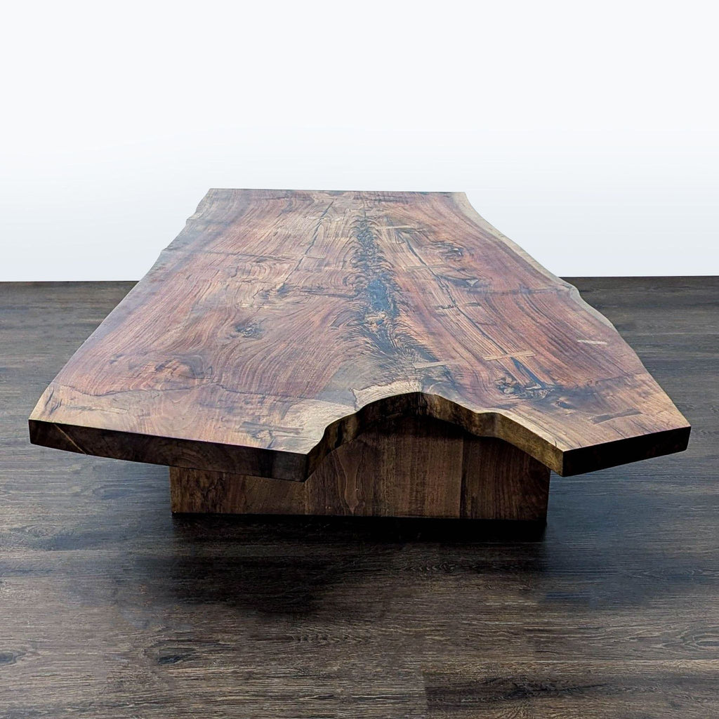 Hudson Furniture Single Walnut Slab Coffee Table