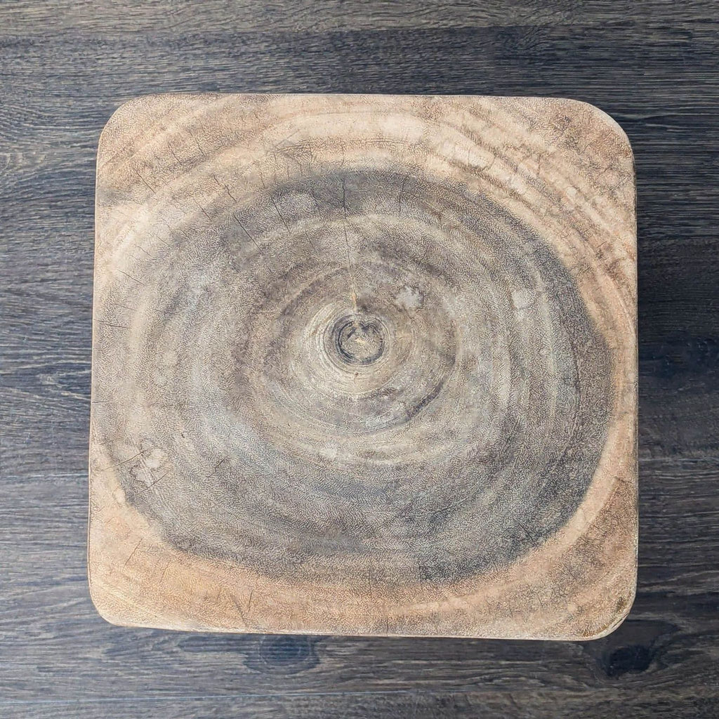 West Elm Wood Twist Accent Table