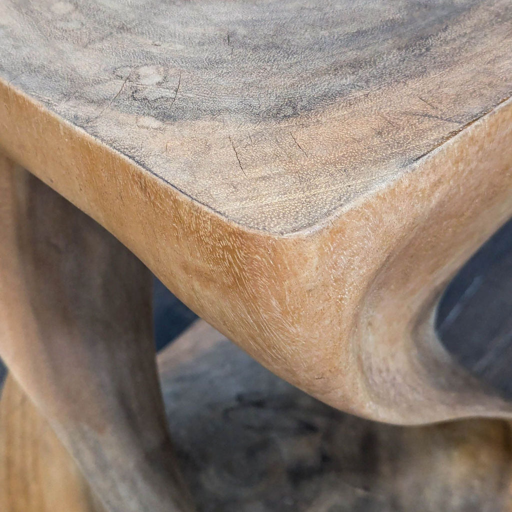 West Elm Wood Twist Accent Table