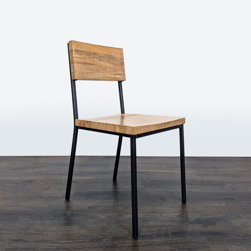 West Elm Modern Industrial 5-Piece Dining Set with Drop-Leaf Table