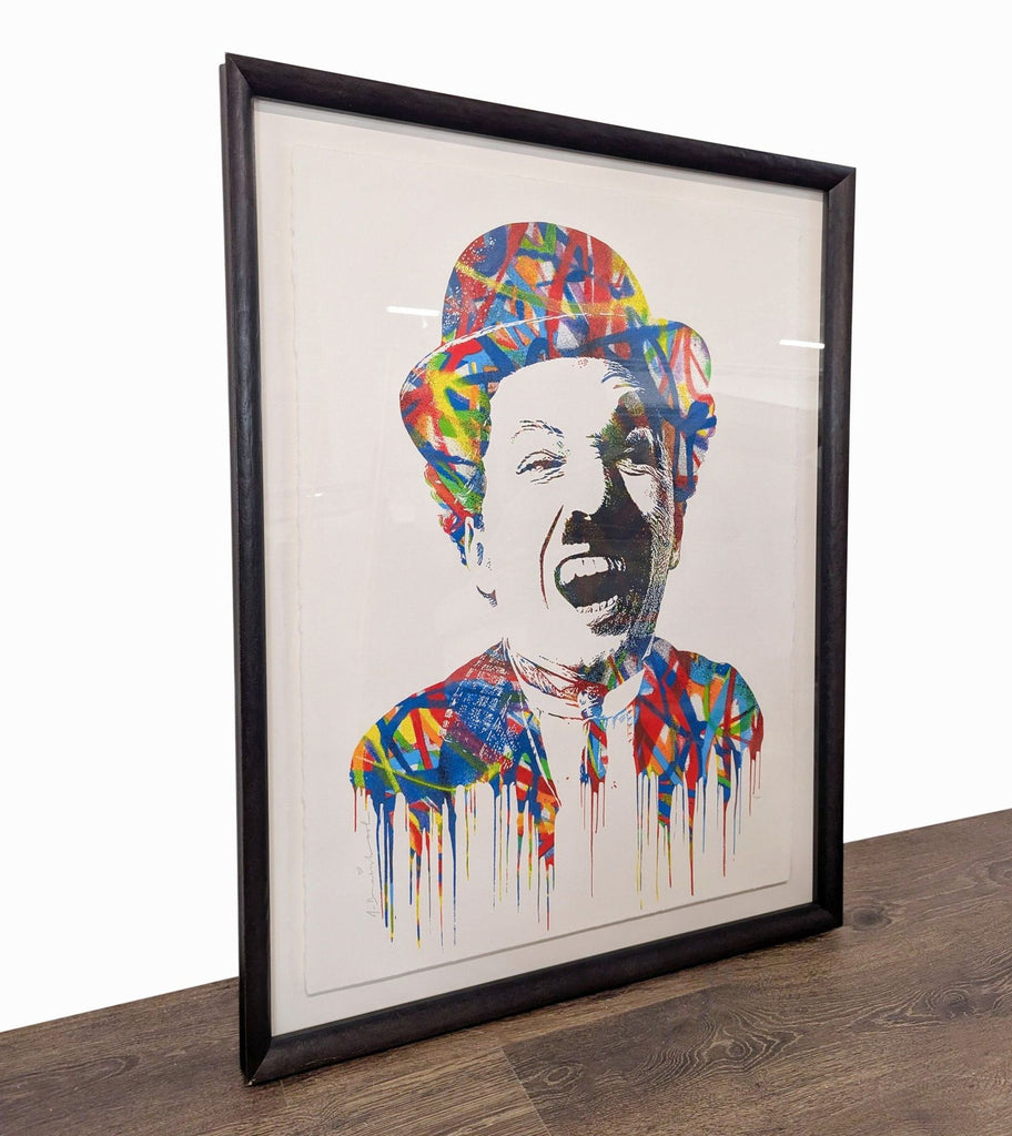 Framed Charlie Chaplin Limited Edition Print by Me. Brainwash