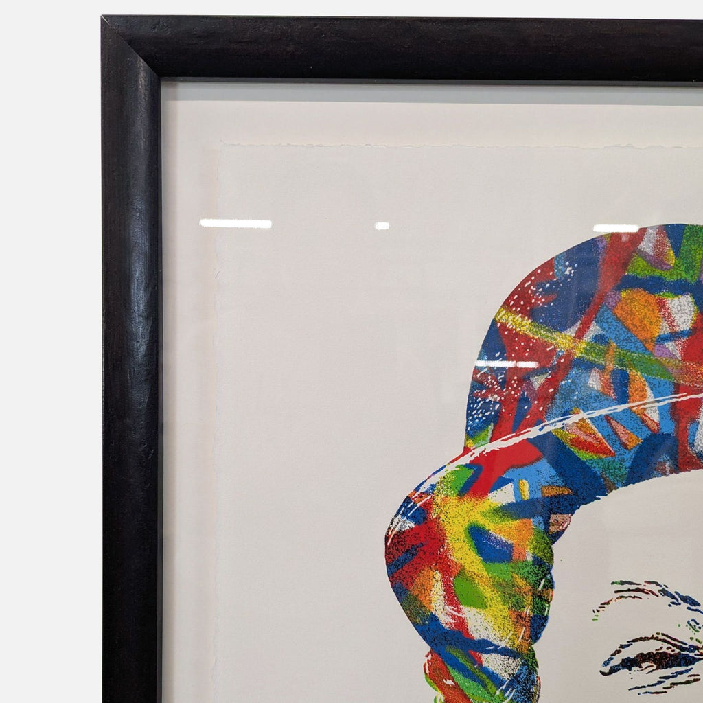 Framed Charlie Chaplin Limited Edition Print by Me. Brainwash