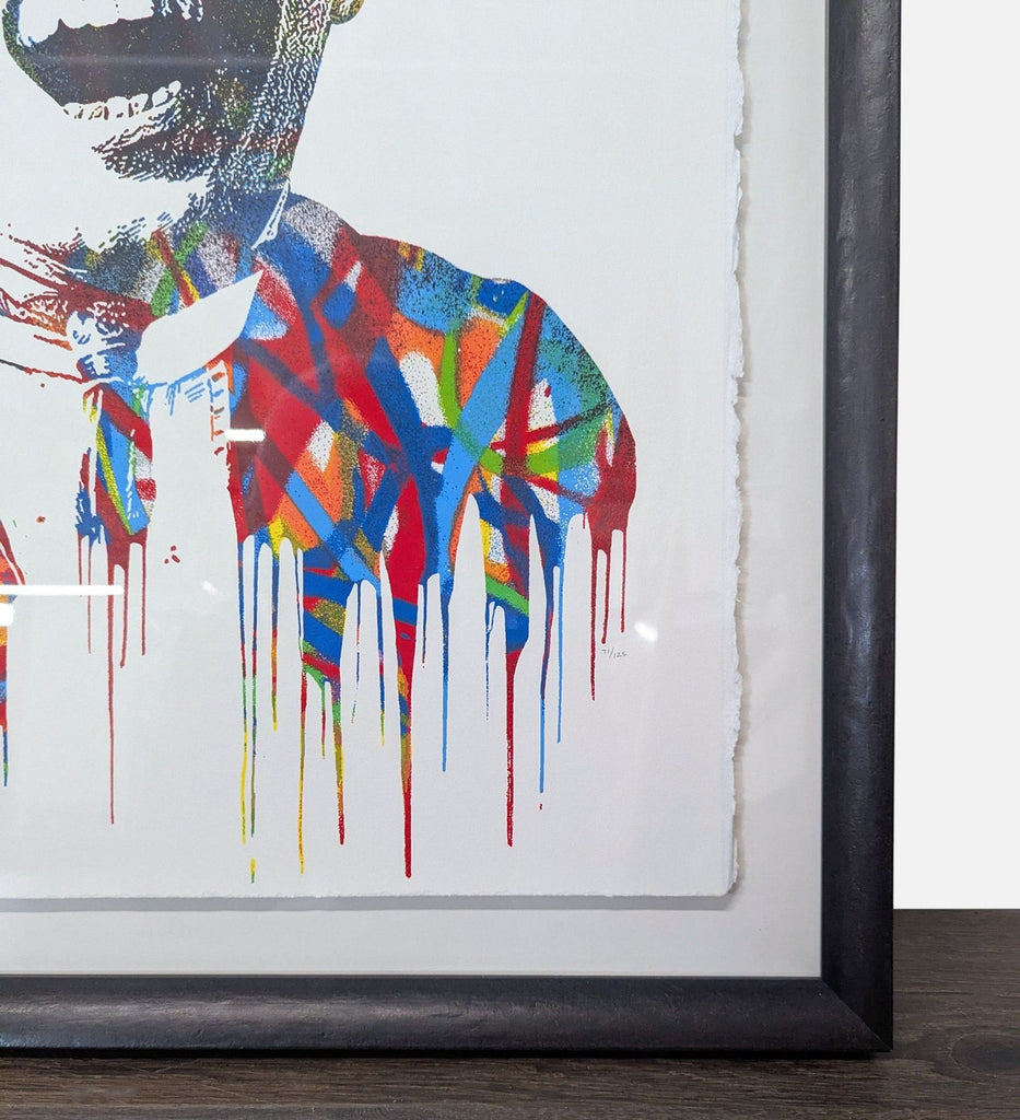 Framed Charlie Chaplin Limited Edition Print by Me. Brainwash
