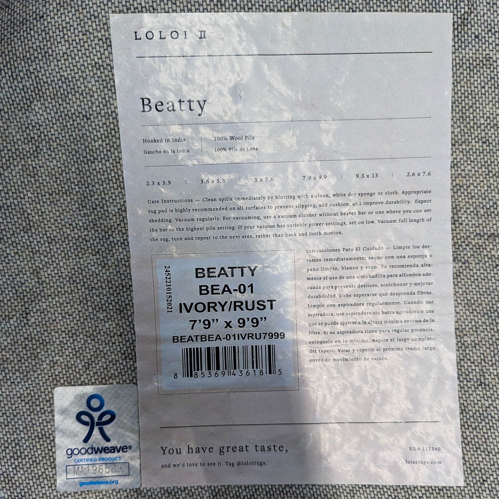 Loloi Beatty Wool Rug 7’9” x 9’9”