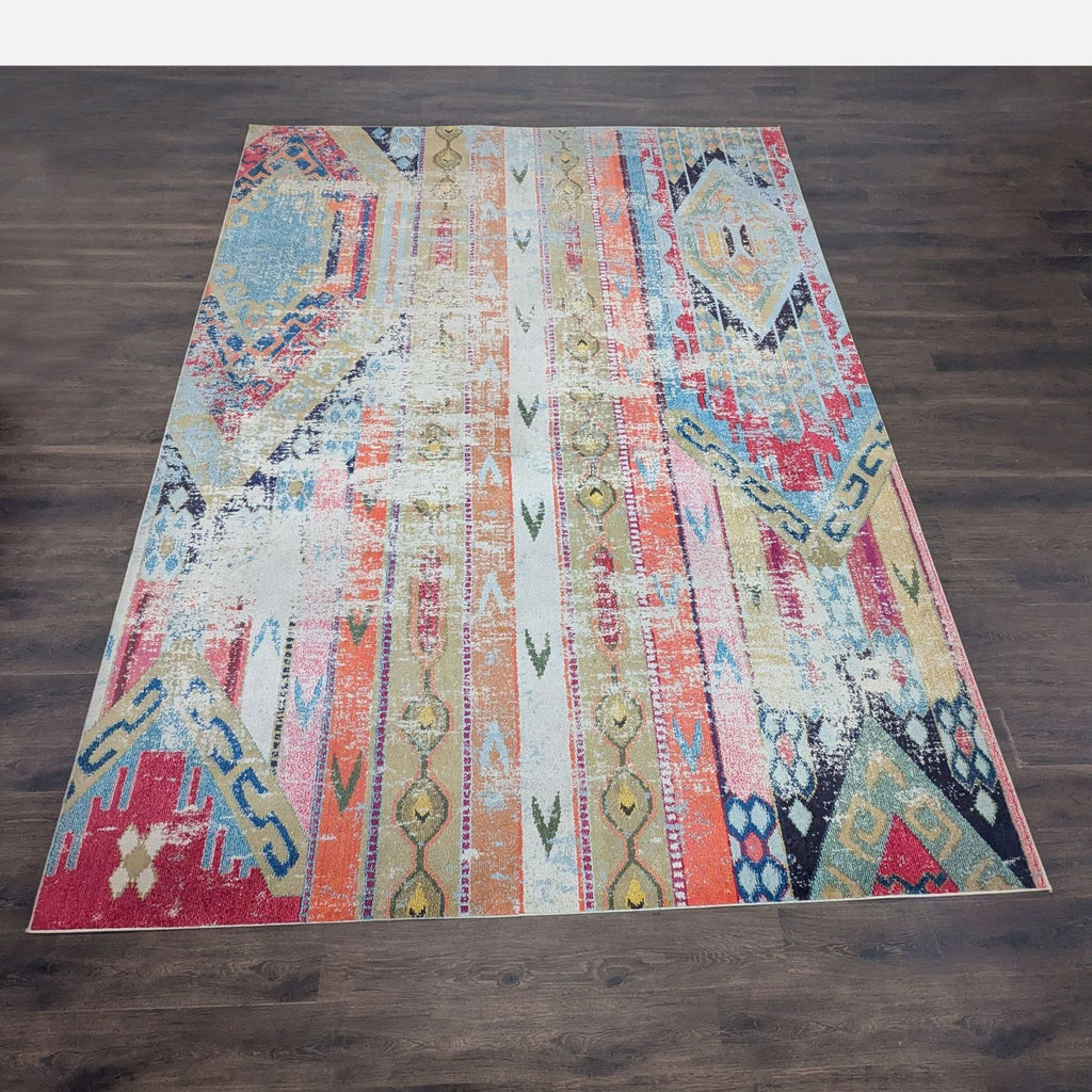 Colorful 9x12 Safavieh Monaco rug with bold modern pattern, perfect for adding style to any room.