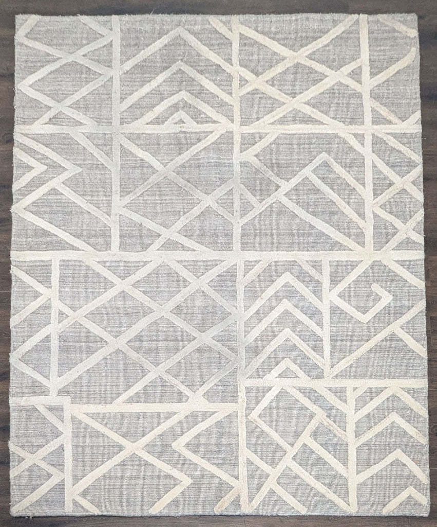Signature Design by Ashley Modern Geometric Karah 8x10 Area Rug, Gray and Cream - Accepted Offer (44.44% discount)