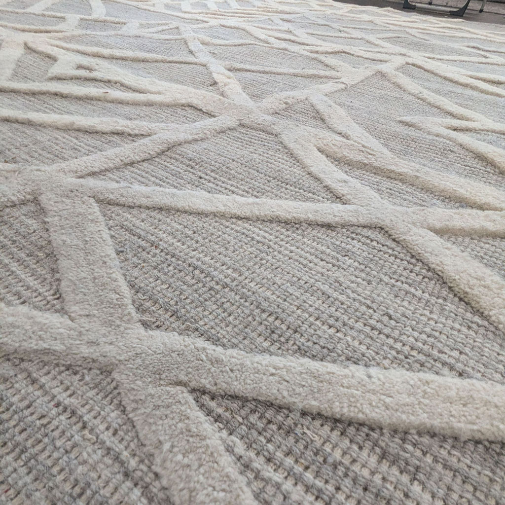 Signature Design by Ashley Modern Geometric Karah 8x10 Area Rug, Gray and Cream - Accepted Offer (44.44% discount)