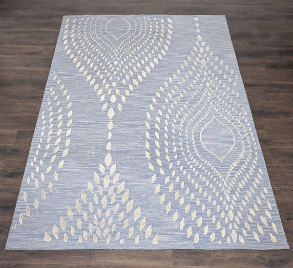 Safavieh Blue & Ivory Textured Modern 8x10 Area Rug, Elegant Leaf Pattern - Accepted Offer (38.02% discount)