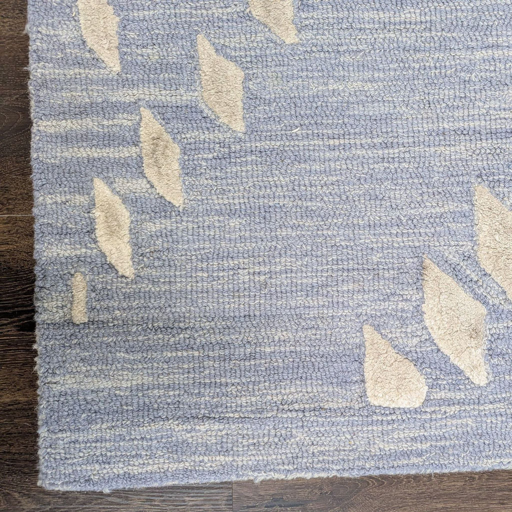 Safavieh Blue & Ivory Textured Modern 8x10 Area Rug, Elegant Leaf Pattern - Accepted Offer (38.02% discount)