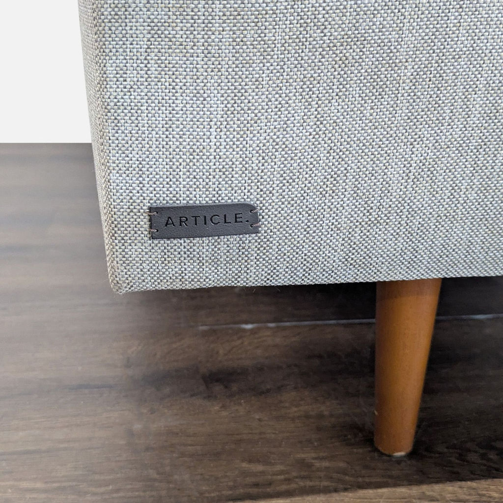 Article Burrard Modern Light Grey Sectional Sofa with Chaise