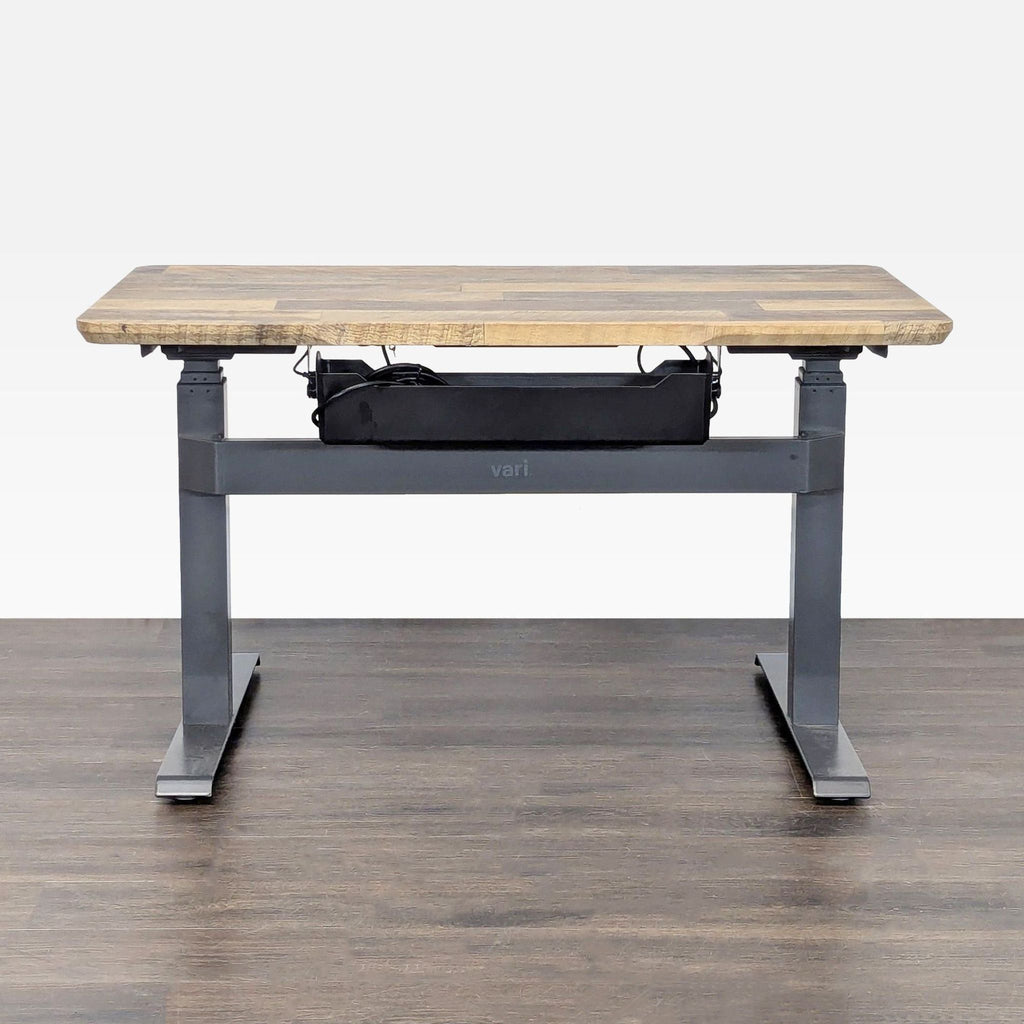 Varidesk Electric Adjustable Standing Desk - Wood Finish