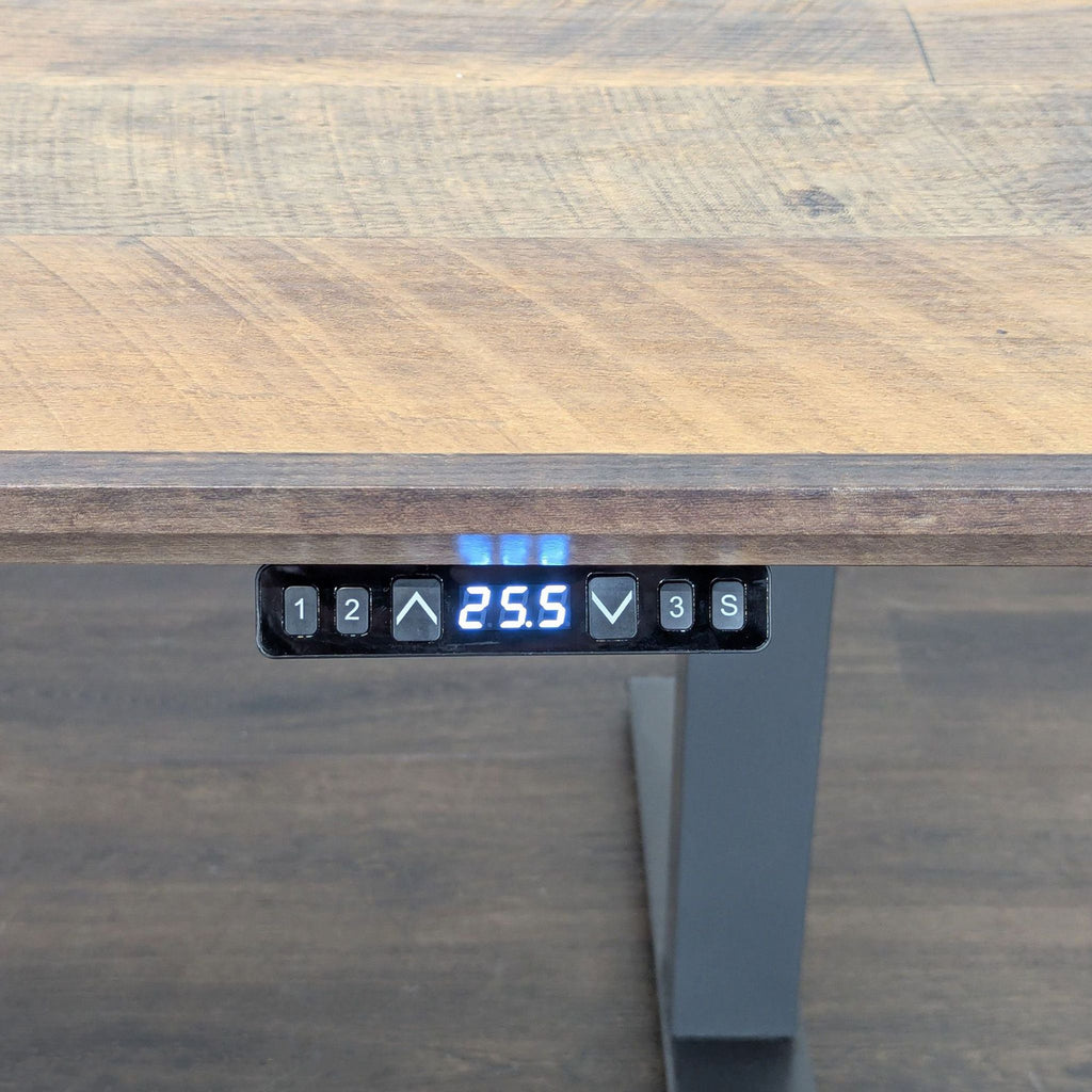 Electric Varidesk desk with stylish finish, designed for comfort and productivity, ideal for home or office.