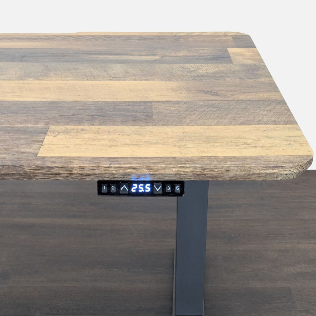 Varidesk Electric Adjustable Height Standing Desk with Wood Finish Top