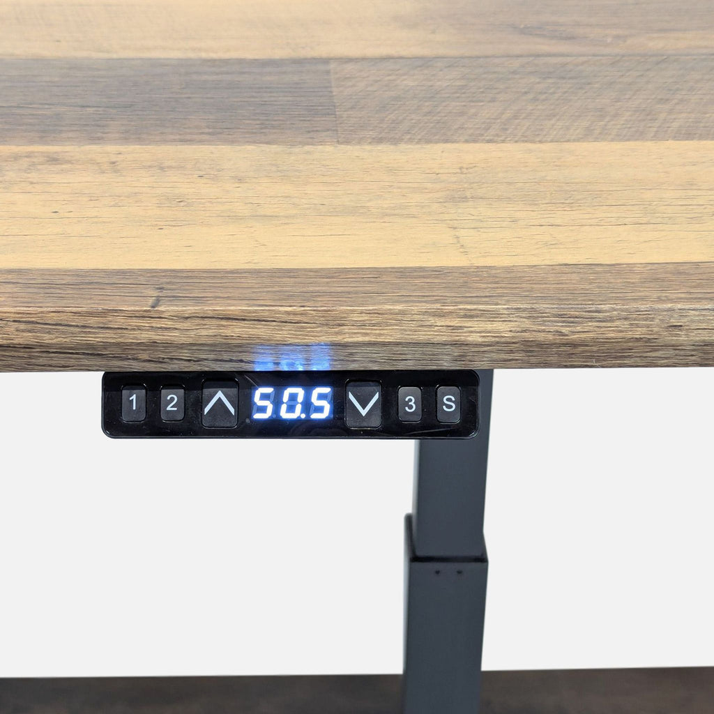 Varidesk Electric Adjustable Height Standing Desk with Wood Finish Top