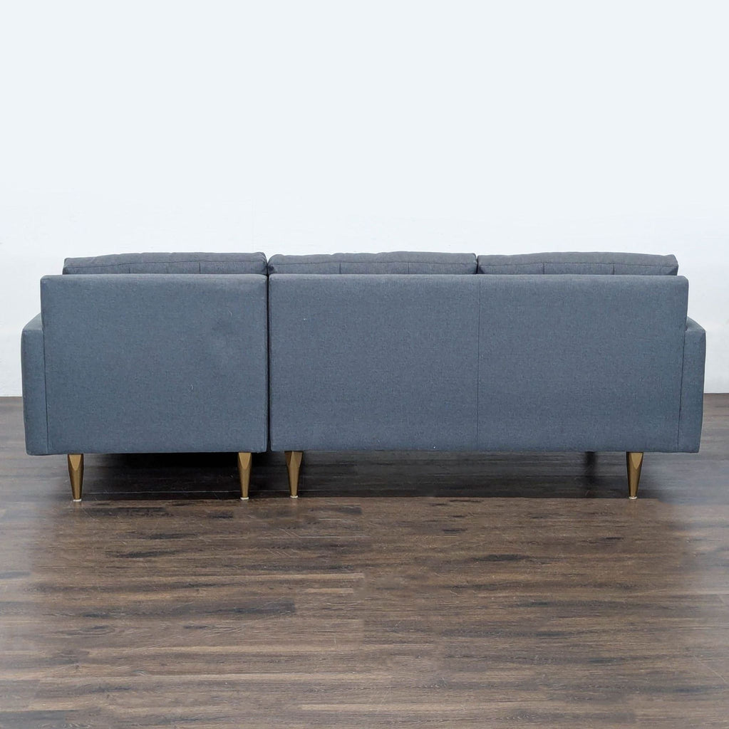 Crate & Barrel Petrie Modern Gray Sectional Sofa with Chaise - Accepted Offer (20.63% discount)
