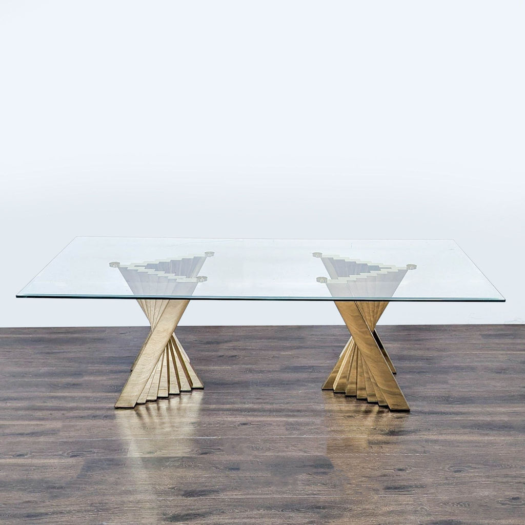 Willa Arlo Interiors Ammerman Glass Top Dining Table