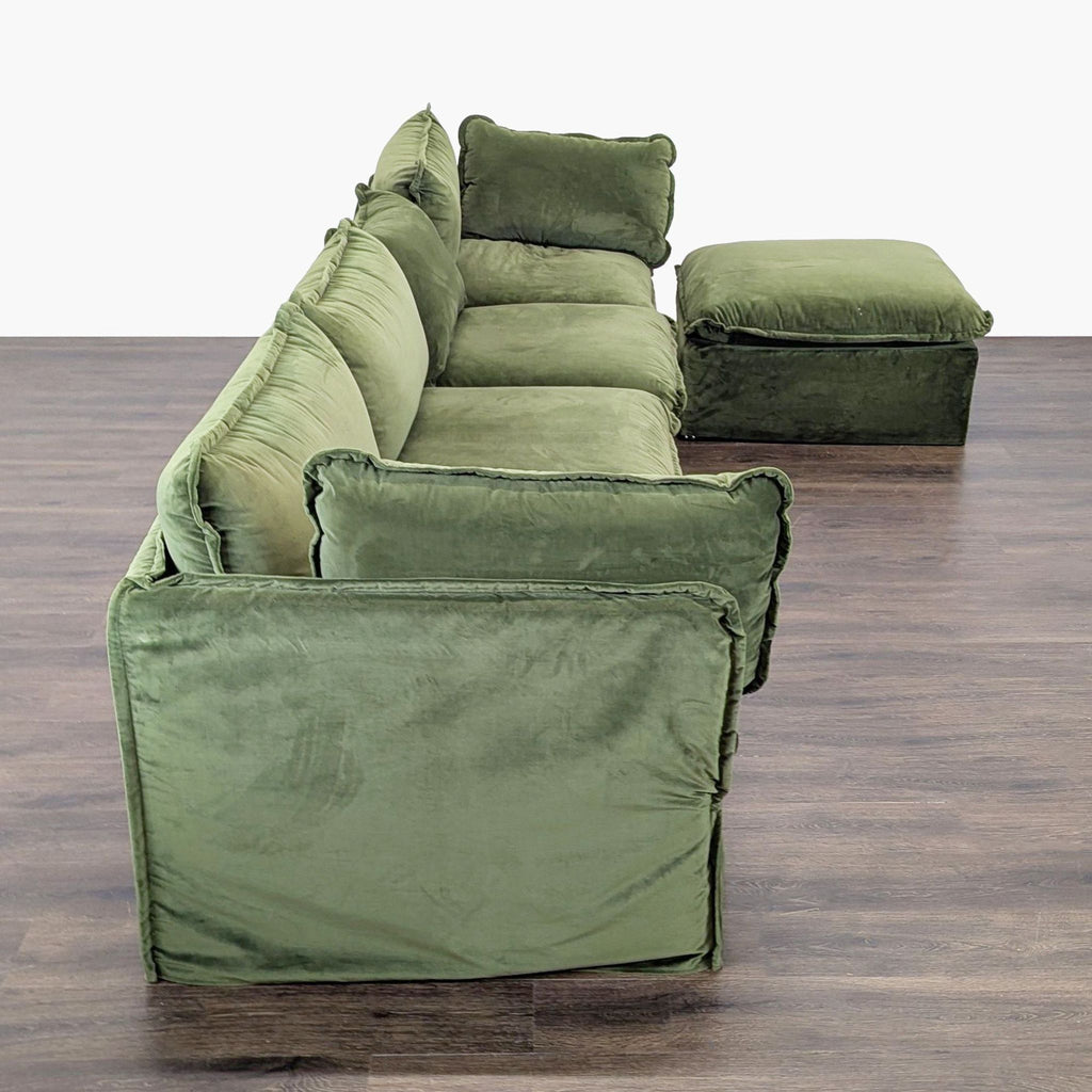 Anabei Modern Modular Washable Sectional in Olivine  - Accepted Offer (13.29% discount)