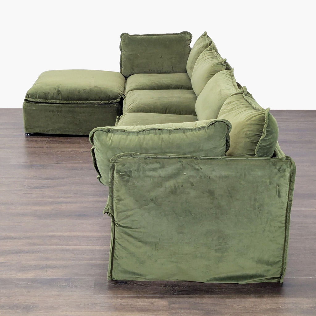Anabei Modern Modular Washable Sectional in Olivine  - Accepted Offer (13.29% discount)