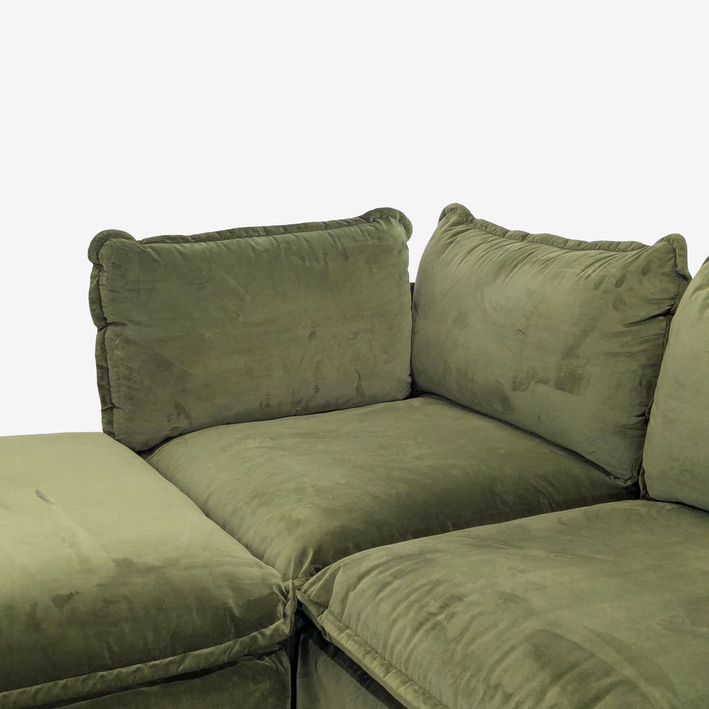 Anabei Modern Modular Washable Sectional in Olivine  - Accepted Offer (13.29% discount)
