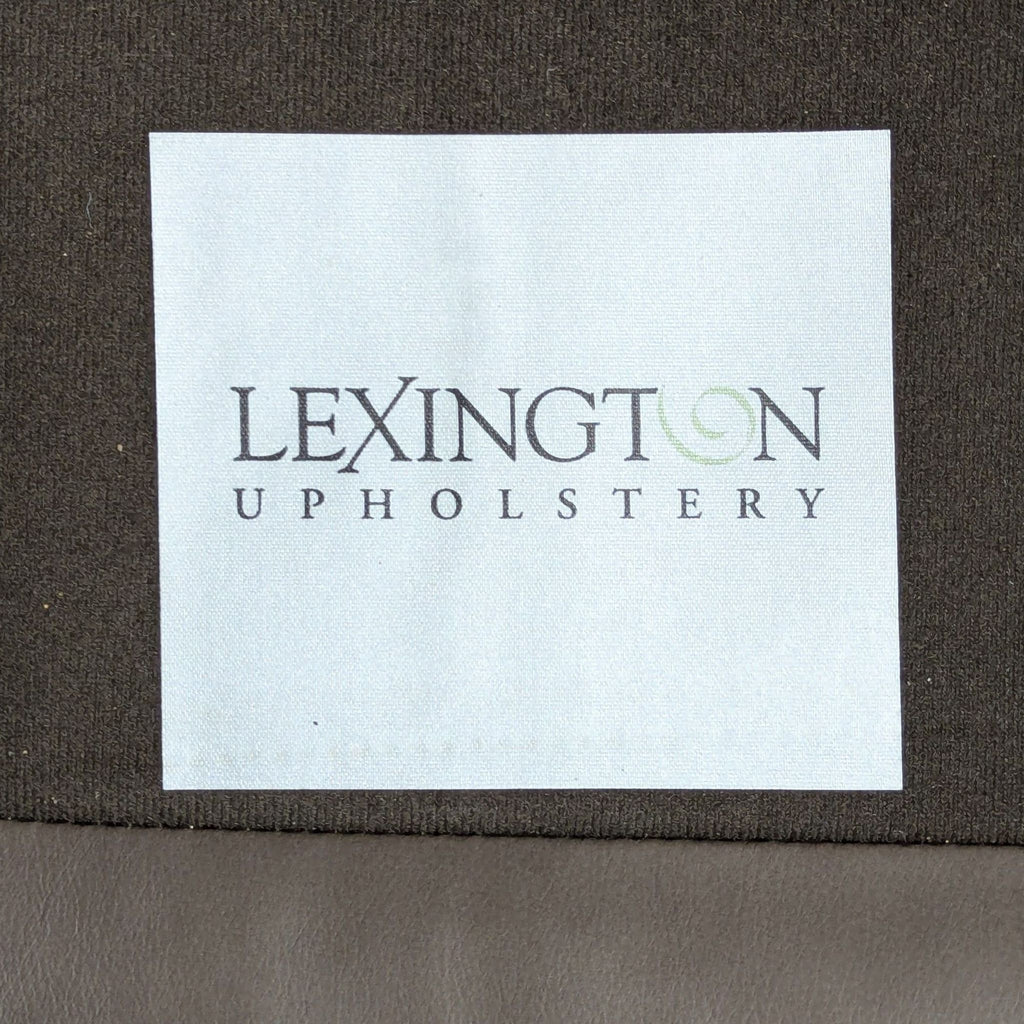 Lexington Taupe Leather Lounge Swivel Chair