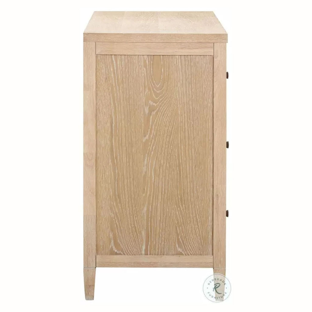Bristol Park Whitewashed Oak Wood 6-Drawer Dresser - Accepted Offer (23.73% discount)