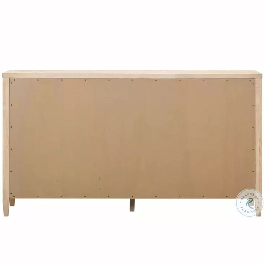 Bristol Park Whitewashed Oak Wood 6-Drawer Dresser - Accepted Offer (23.73% discount)