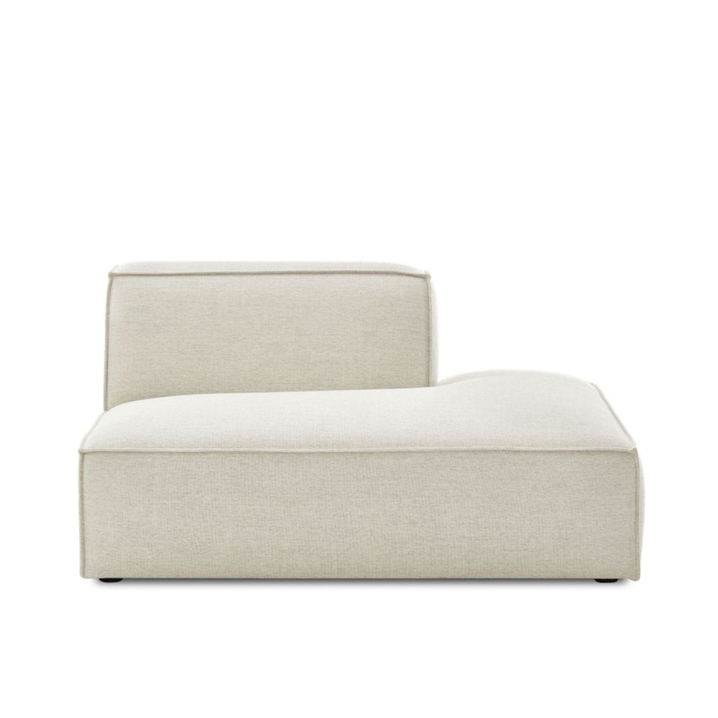 Standalone or sectional sofa piece by Castlery; simple design, neutral color, plush seating for versatile use.