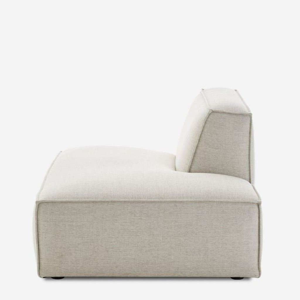 Creamy white Castlery modular sofa piece with wide seat and backrest, modern design, suitable for any decor.