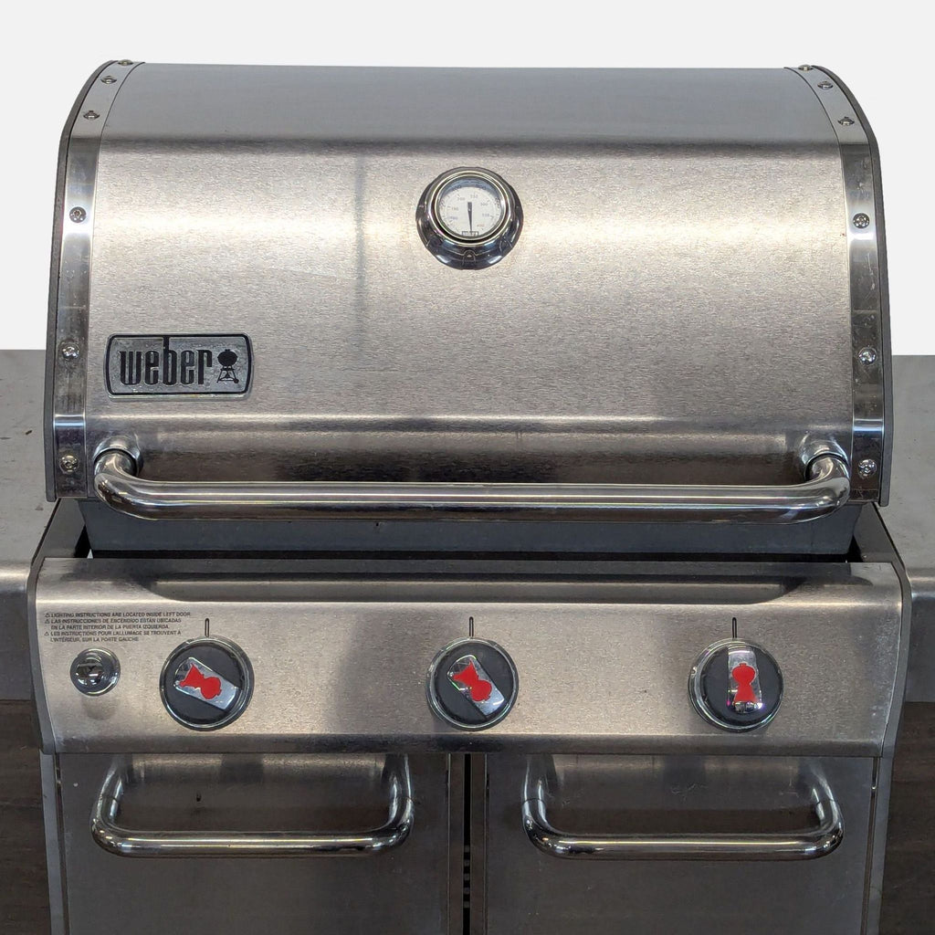 Weber Genesis 3-Burner Gas Grill with Side Tables and Storage