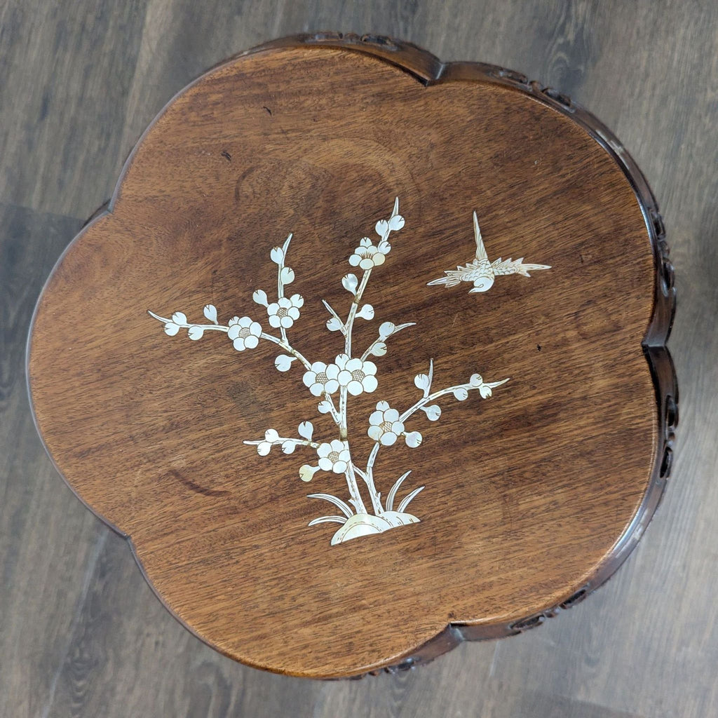 Chinese Inlaid Stool