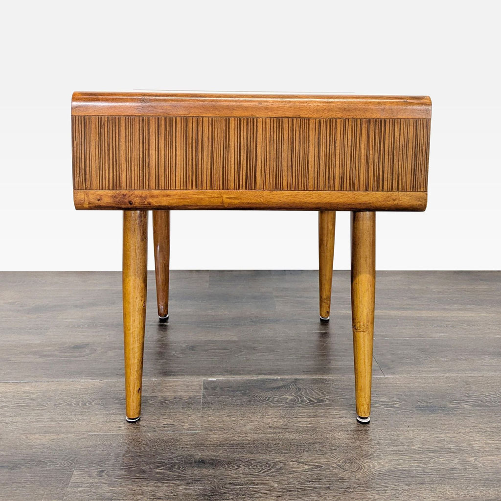 Pair of Mid-Century Open Shelf Nightstands