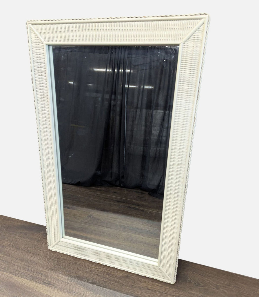 Wicker Floor Mirror