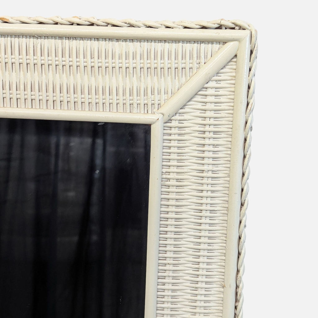 Wicker Floor Mirror