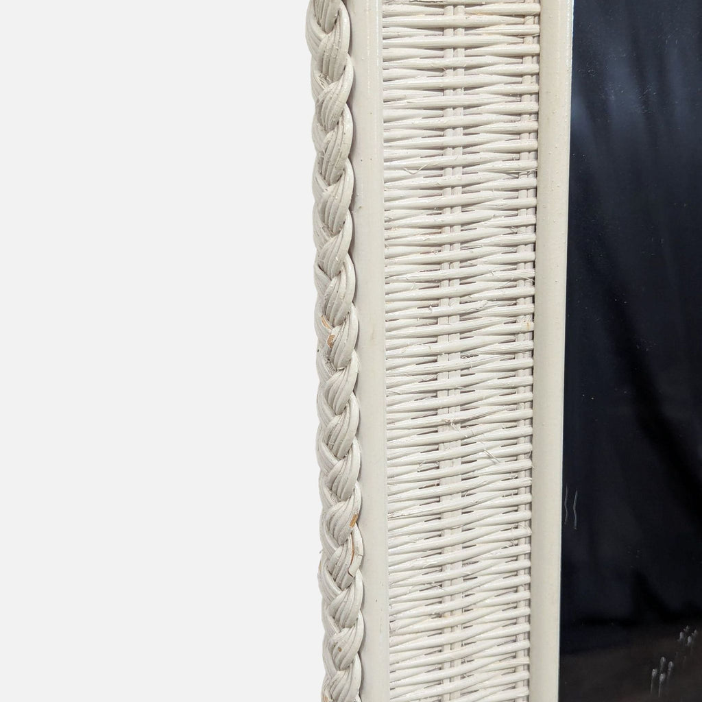 Wicker Floor Mirror