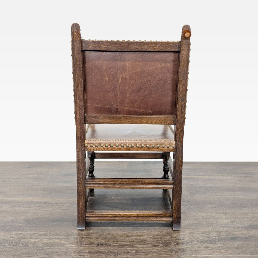 Vintage Leather Dining Armchair