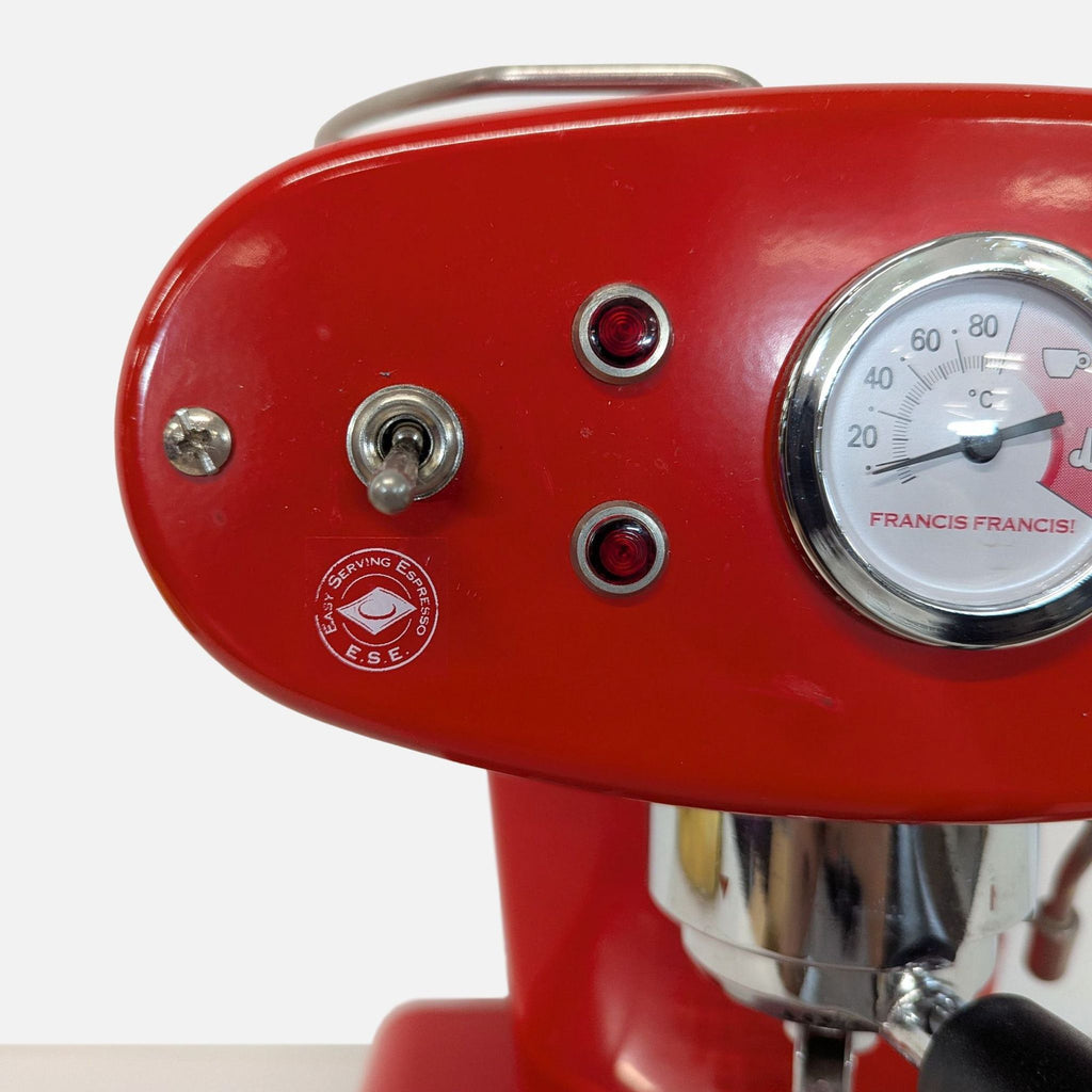 Francis Francis Red Espresso Coffee Maker – Classic Design, Reliable Performance