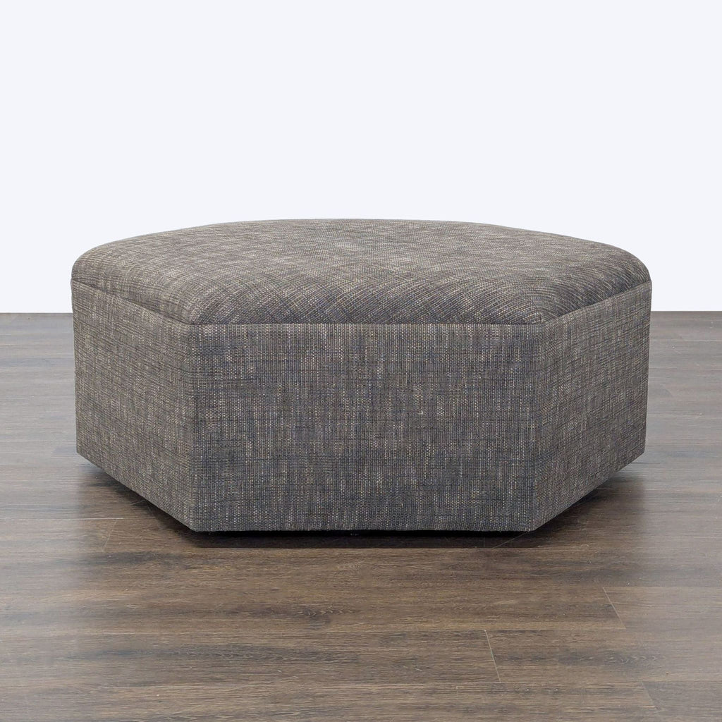 Hexagon Upholstered Ottoman
