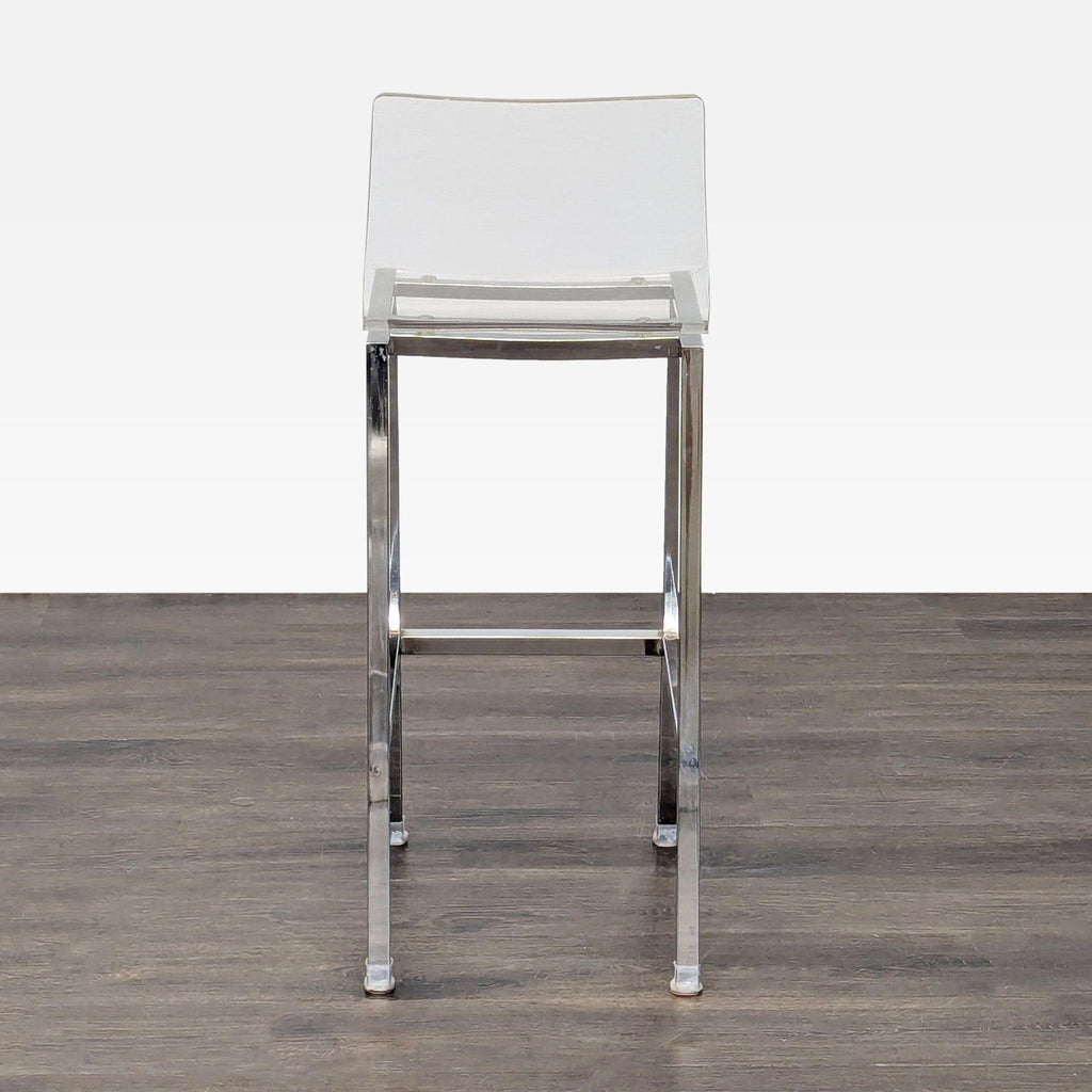 Acrylic and Chrome Bar Stool