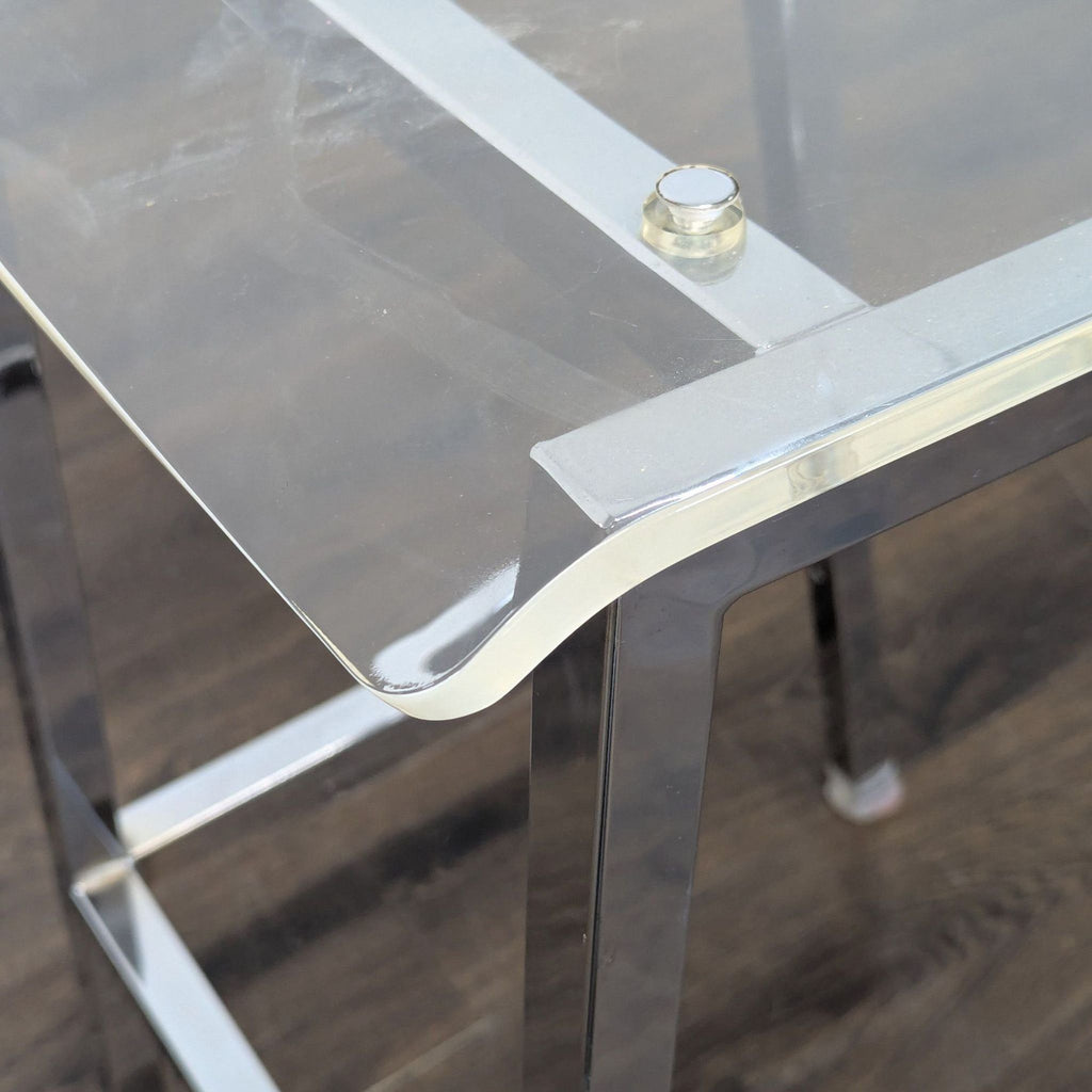 Acrylic and Chrome Bar Stool