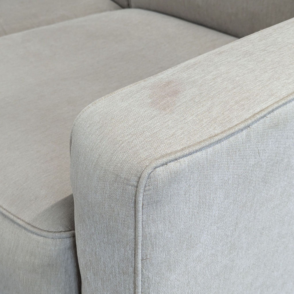 Ashley Furniture Beige Loveseat – Comfortable 2-Seater Sofa