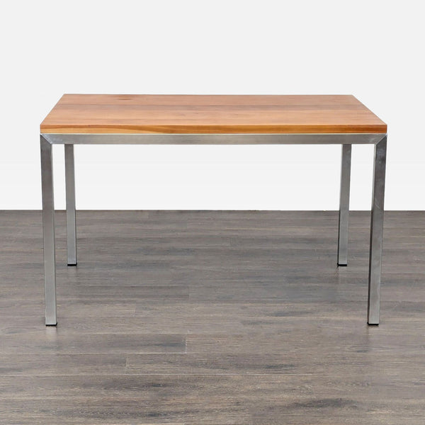Wood Top Parsons Dining Table